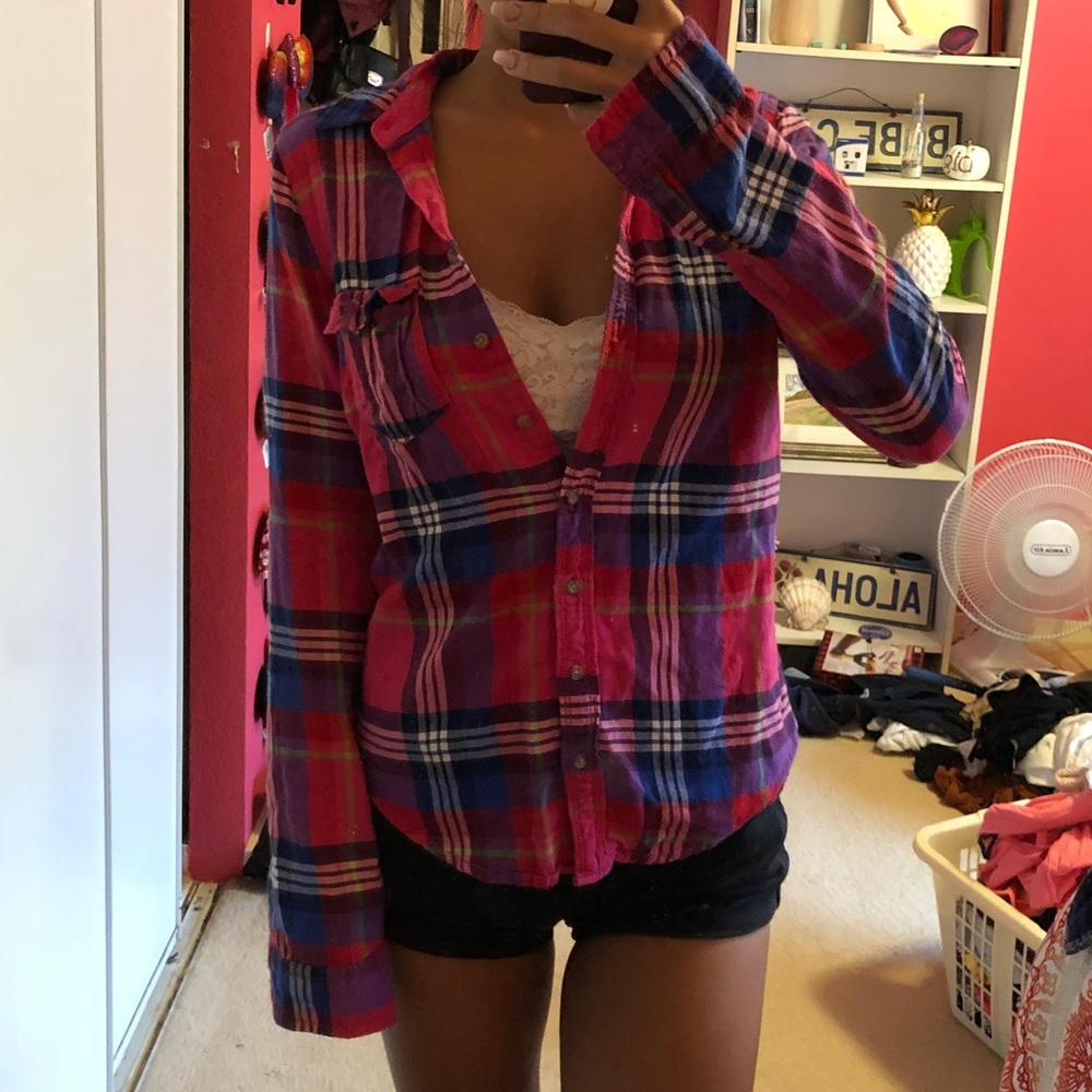 Abercrombie plaid shirt